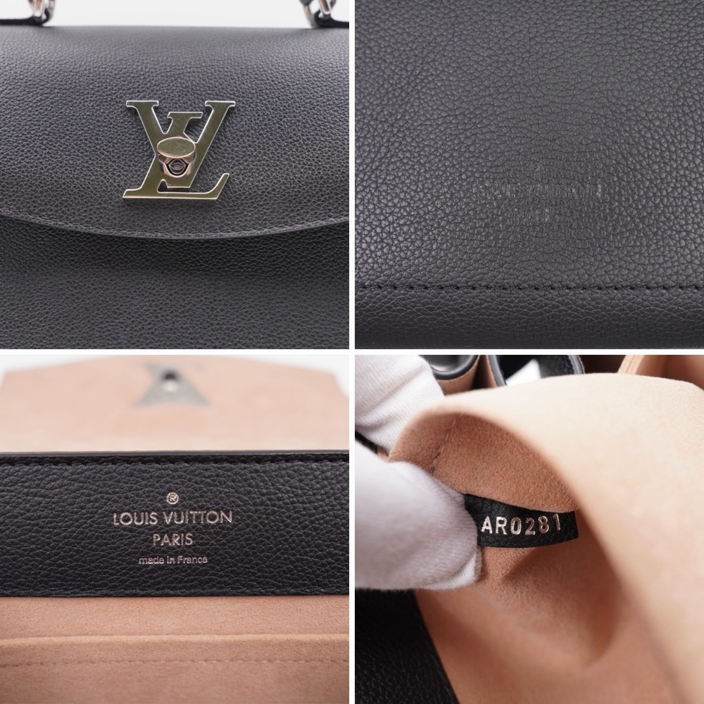 CE31 💟 Louis Vuitton Calfskin Lockme Ever BB Black - Picture 9 of 15